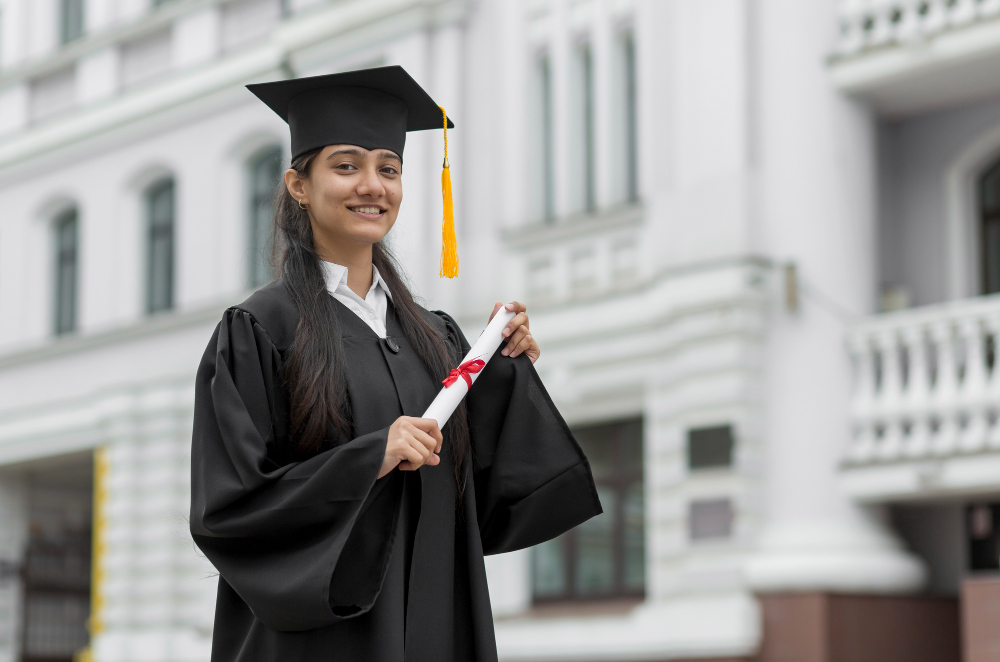 She got Diploma Certification